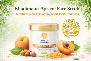 Khadimauri Apricot Face Scrub | Khadi India Inspired Herbal Skincare for Glowing Skin - Khadi mauri