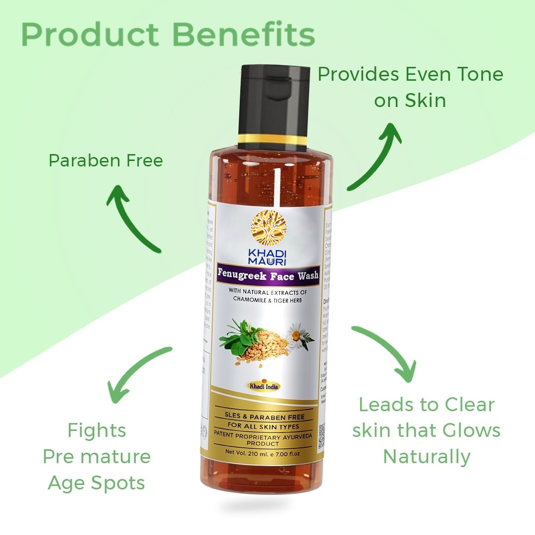 Fenugreek face wash