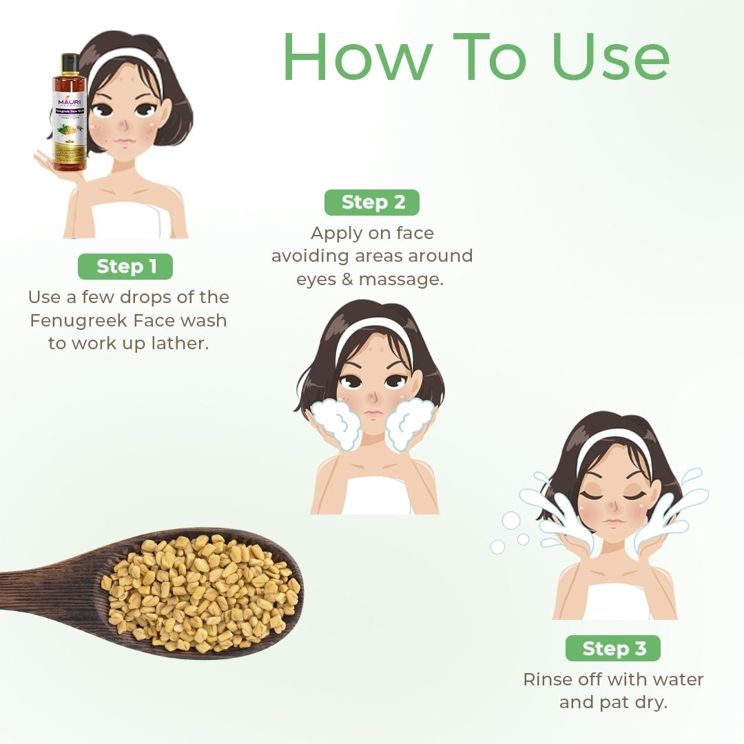 Fenugreek face wash