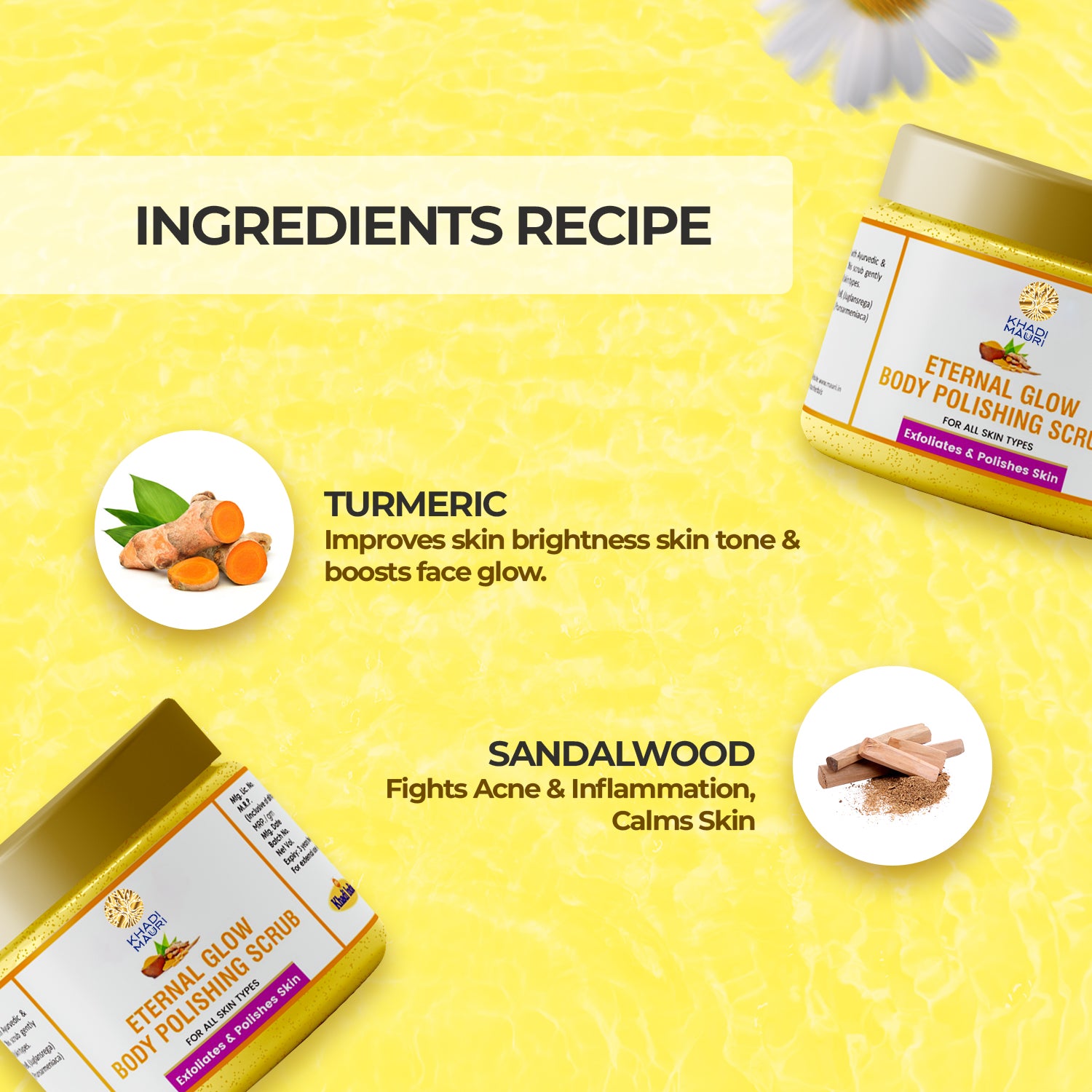 Eternal Glow Turmeric Body Polishing Scrub by Khadi Mauri Herbals