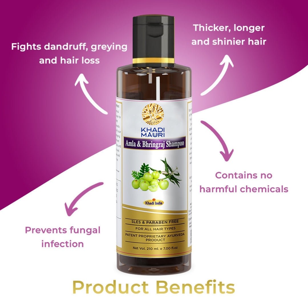 Amla & Bhringraj Shampoo - Khadi mauri - 