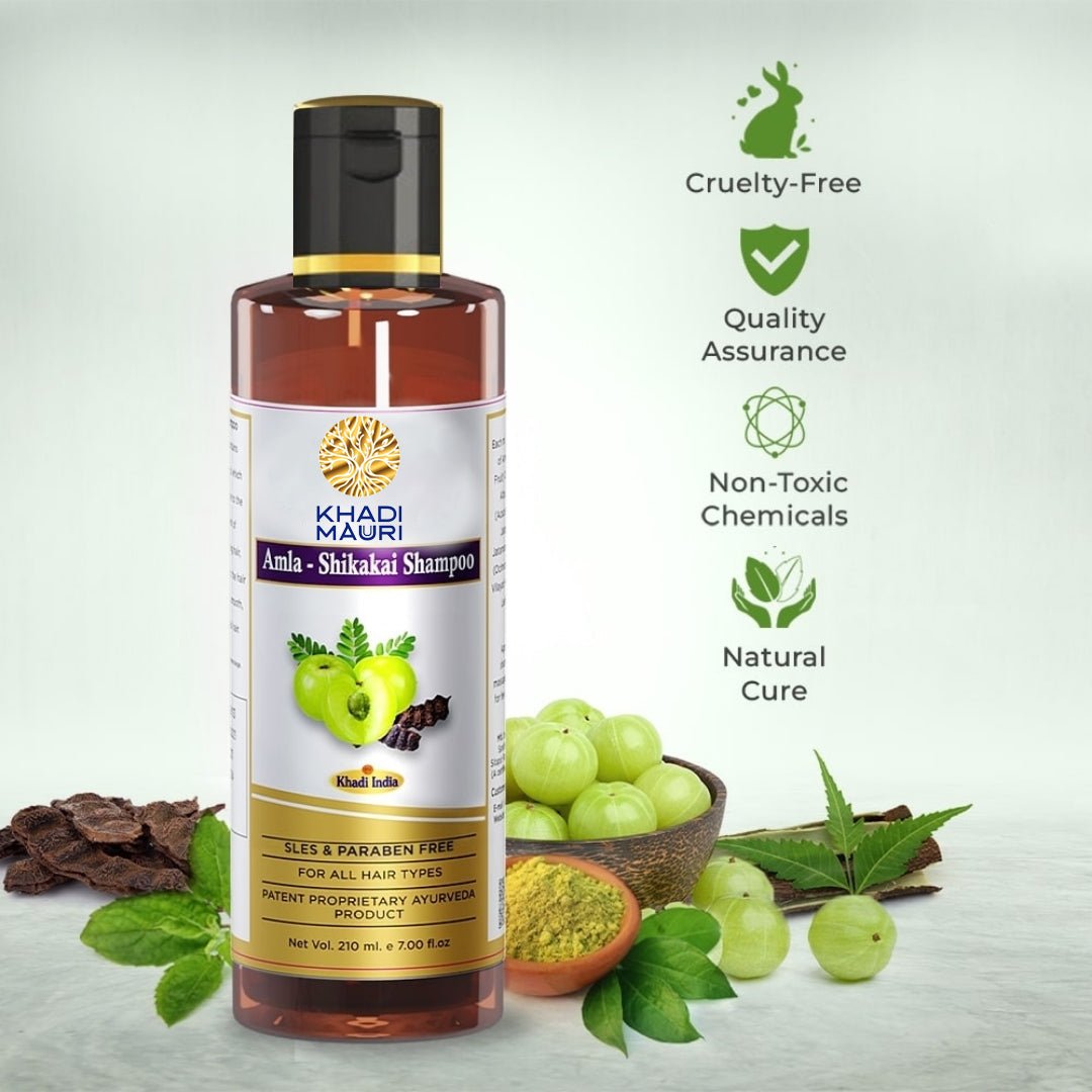 Amla Shikakai Shampoo - Khadi mauri - 