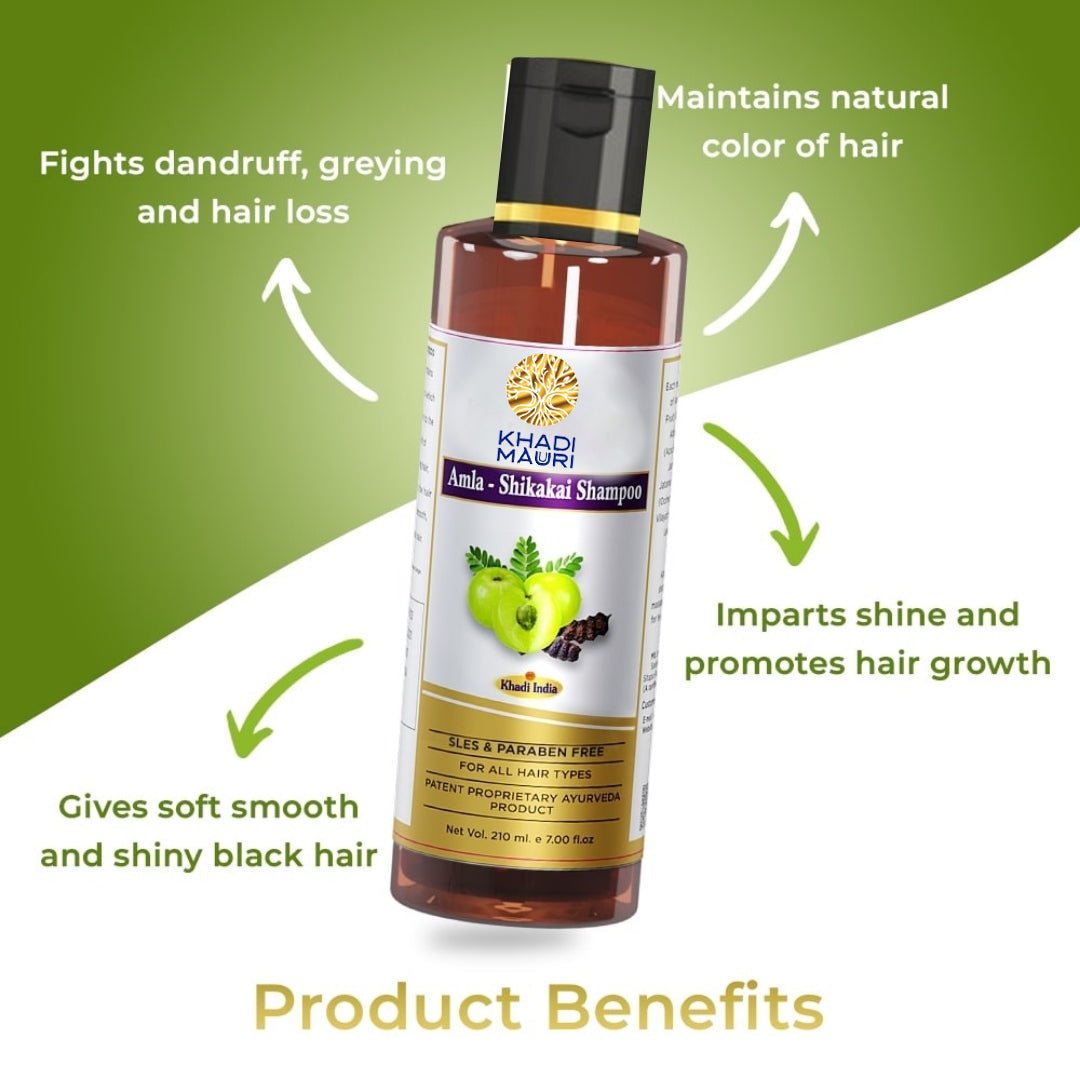 Amla Shikakai Shampoo - Khadi mauri - 