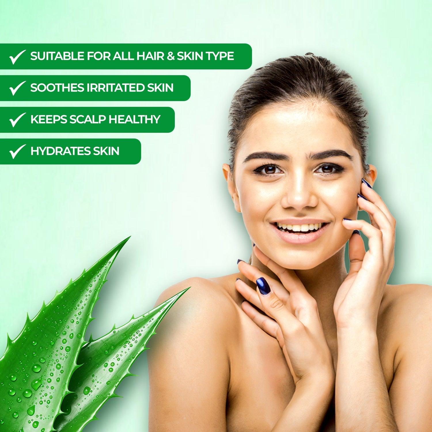 Khadi Mauri Aloe Vera Gel with Niacinamide & Vitamin E – Soothing & Hydrating Care - Khadi mauri - 