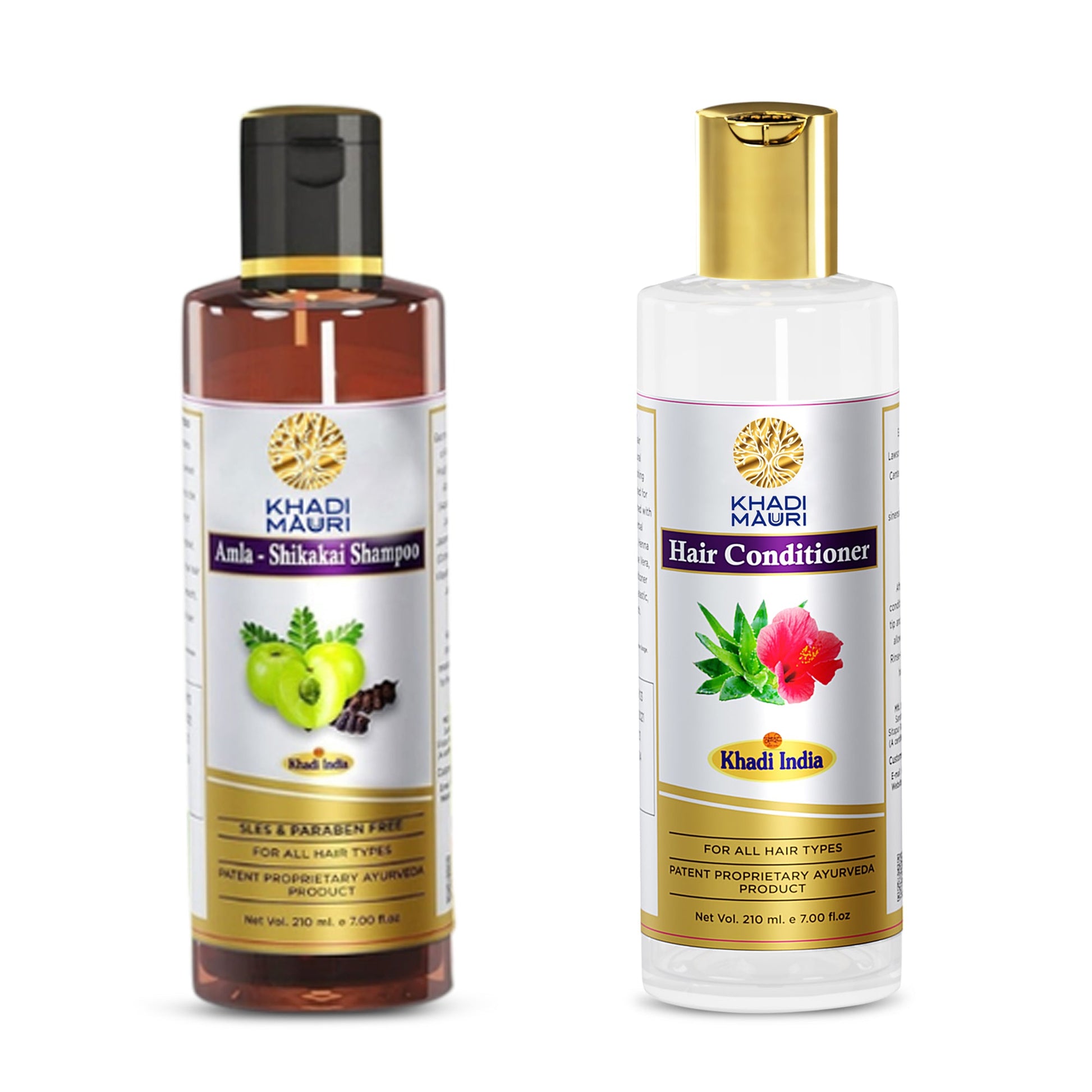 Khadi Mauuri Amla Shikakai Shampoo and Hair Conditioner - Khadi mauri -