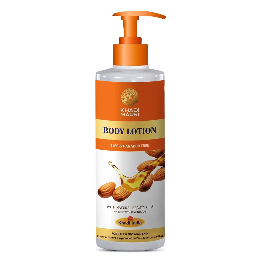 Khadi Mauuri Apricot & Almond Oil Body Lotion 500ML - Khadi mauri - 