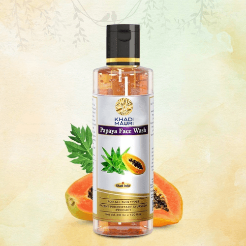 Khadi Mauuri Ubtan Face Wash + Papaya Face Wash Combo (100 ml Each) - Khadi mauri - 