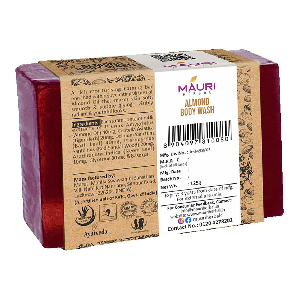 Mauri Herbal Almond Body Wash - Khadi mauri - 
