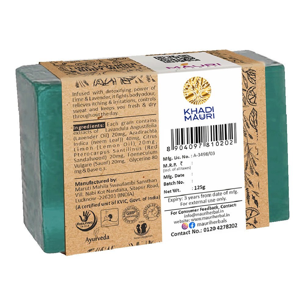 Mauri Herbal Lime Lavender Body Wash - Khadi mauri - 