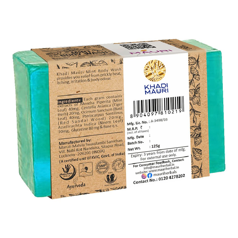 Mauri Herbal Mint Body Wash - Khadi mauri - 