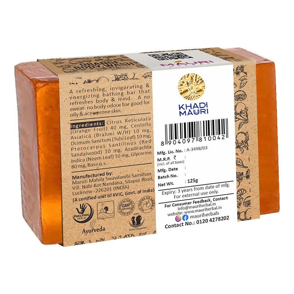 Mauri Herbal Orange Body Wash - Khadi mauri - 
