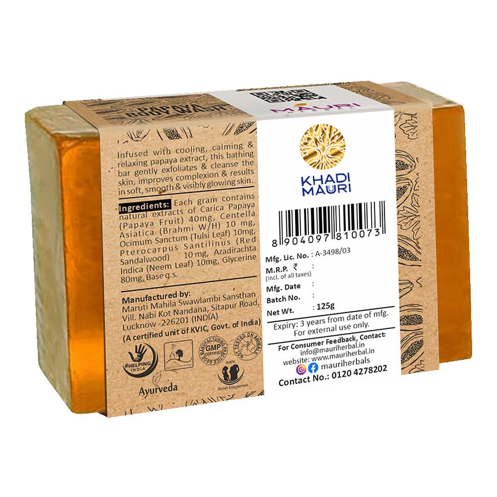 Mauri Herbal Papaya Body Wash - Khadi mauri - 
