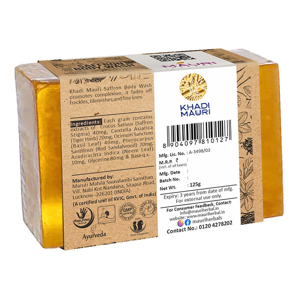 Mauri Herbal Saffron Body Wash - Khadi mauri - 