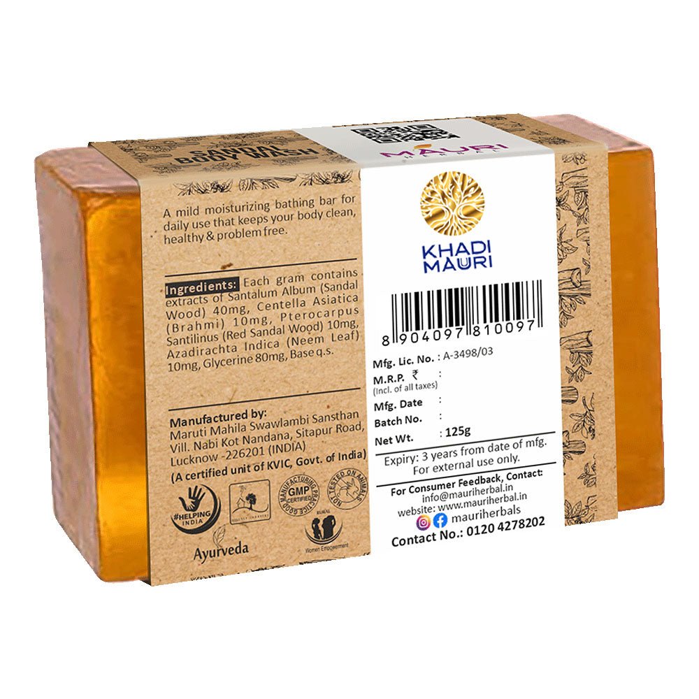 Mauri Herbal Sandal Body Wash - Khadi mauri - 