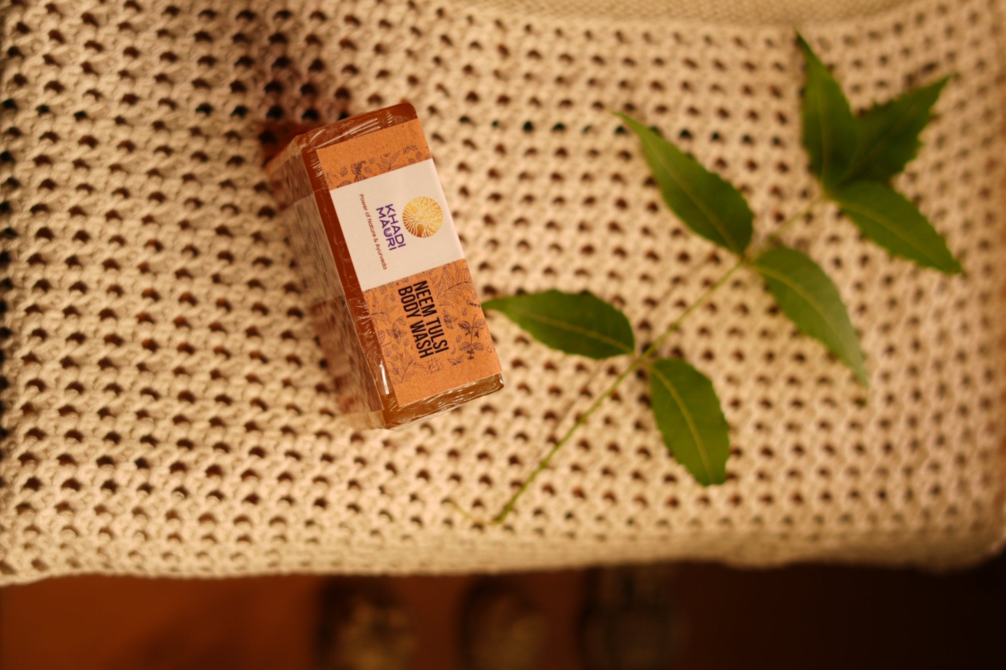 Neem tulsi body soap Bar - Khadi mauri - 