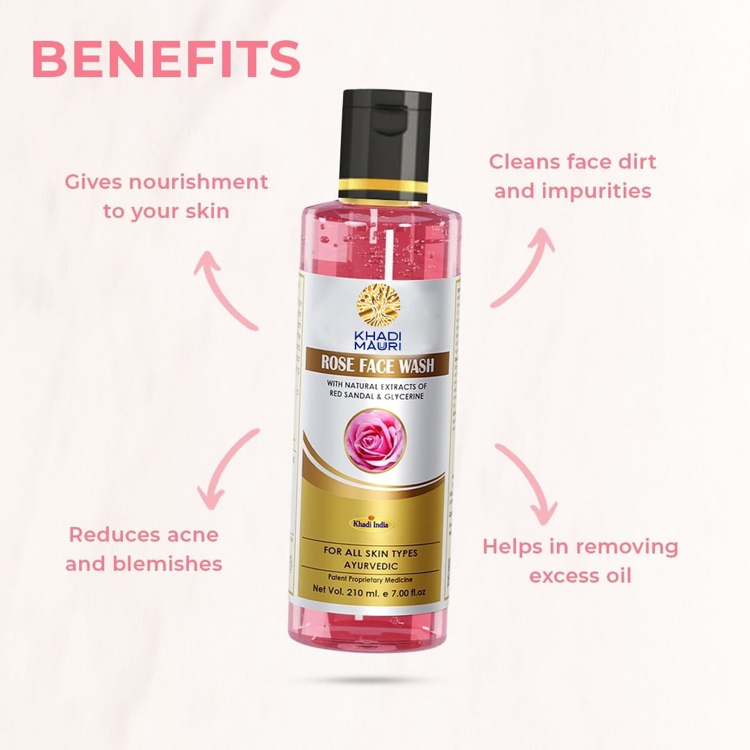 ROSE FACE WASH - Khadi mauri - 