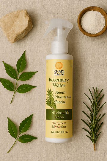 Rosemary water with neem , niacinamide, & biotin's extracts - Khadi mauri - 